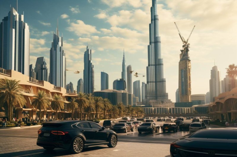 Parkering ved Burj Khalifa
