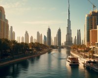 Locatie van Dubai op de wereldkaart
