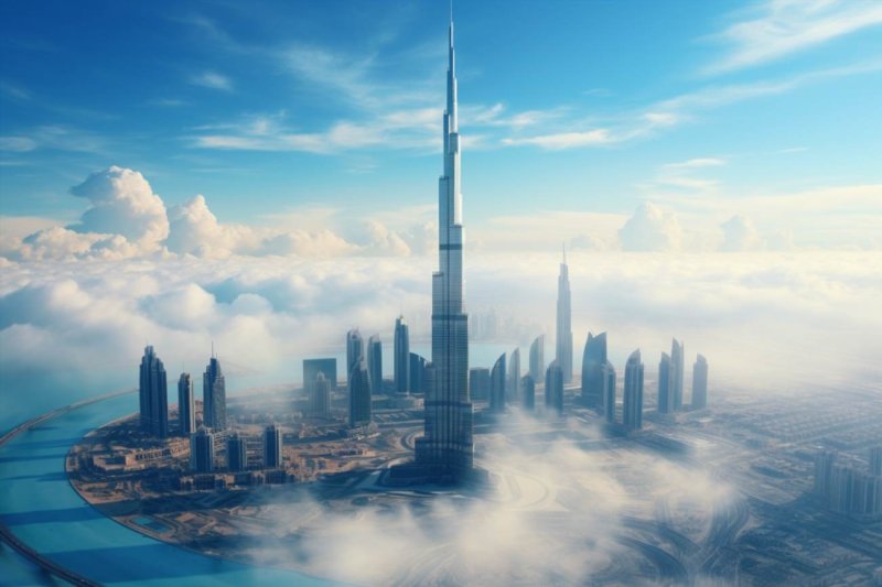 Widok Burj Khalifa